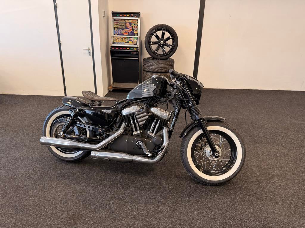 Harley Davidson Sportster 1200 uit 2013 Unieke Custom Bobber, Motoren, 2 cilinders, Meer dan 35 kW, Handgeschakeld, Chopper