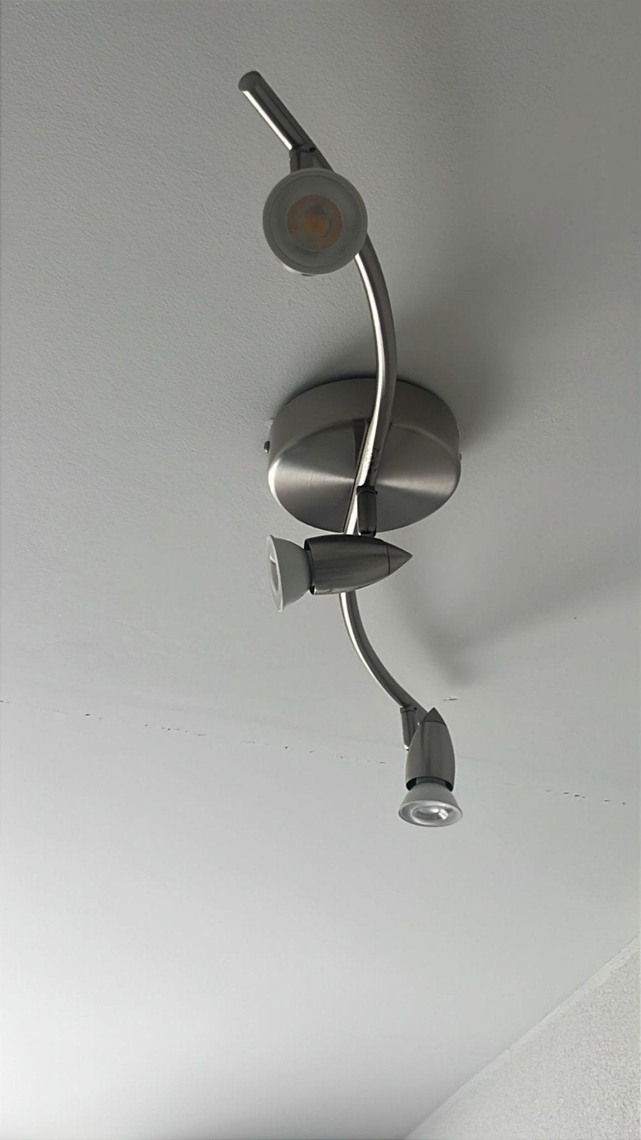 Moderne Opbouwspot met 3 Verstelbare Spots - Metaal, Huis en Inrichting, Lampen | Spots, Ophalen, Geschikt voor plafondmontage