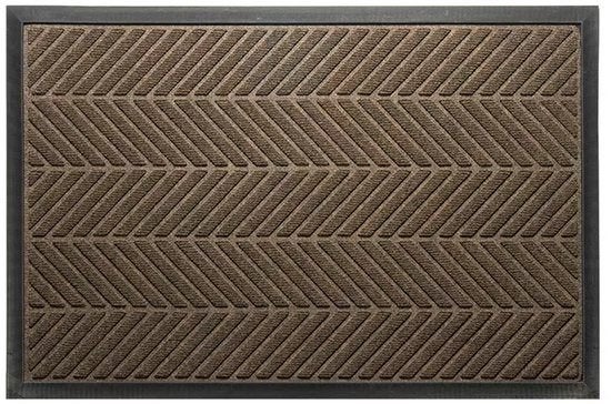 Luxe Deurmat 45x75 cm – Visgraatmotief – Bruin, Tuin en Terras, Ophalen, Rubber, Nijverheidscentrum 44, Opruimdeals