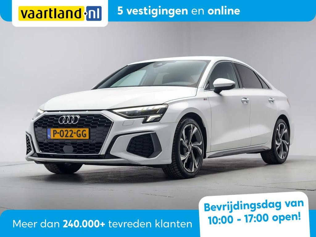 Audi A3 30 TFSI S Line edition Aut. [ Adapt.cruise Full LED, Auto's, Audi, Automaat, Gebruikt, Adaptive Cruise Control, Wit