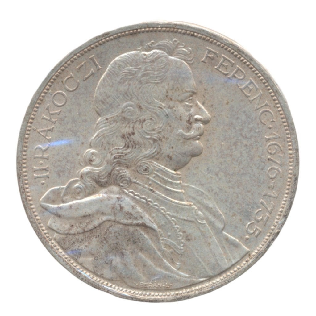 Hongarije 2 Pengö 1935 Rákóczi, Ophalen of Verzenden, Hongarije, Losse munt, Zilver