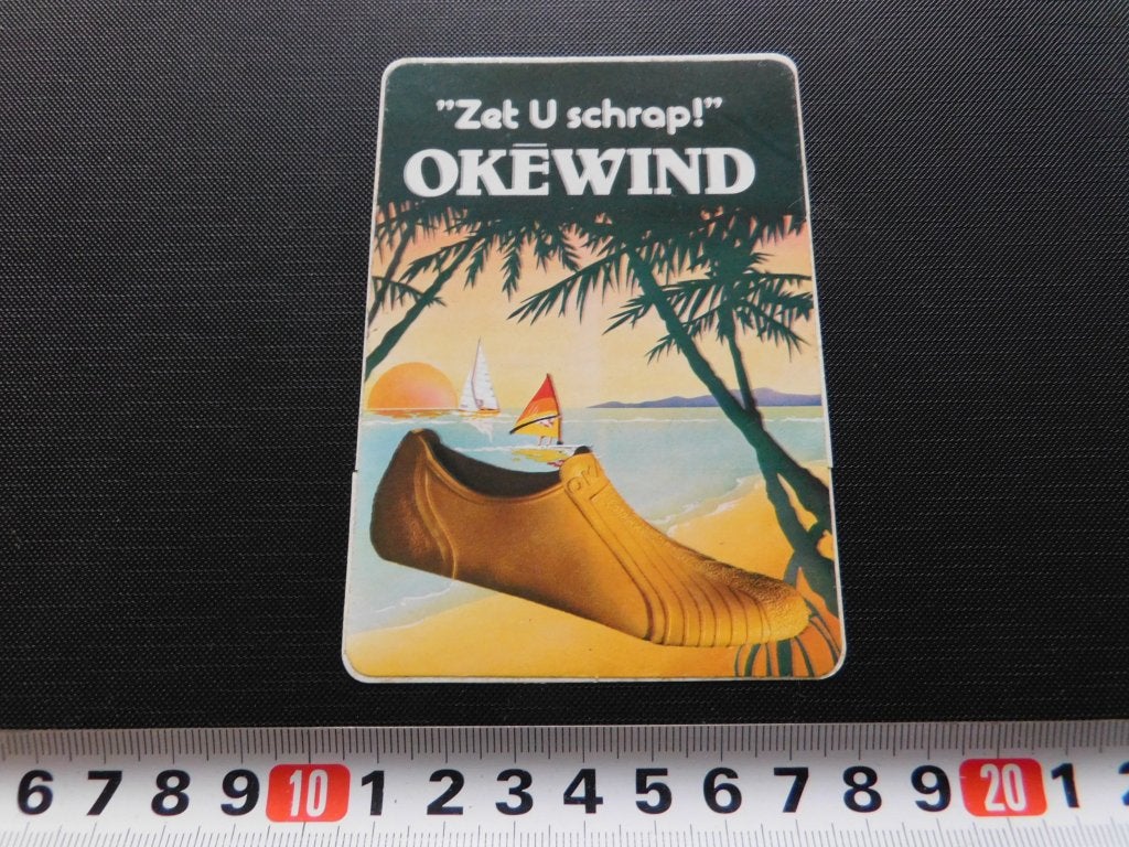 sticker zet u schrap okéwind schoenen windsurfen zeilen, Ophalen, Zo goed als nieuw