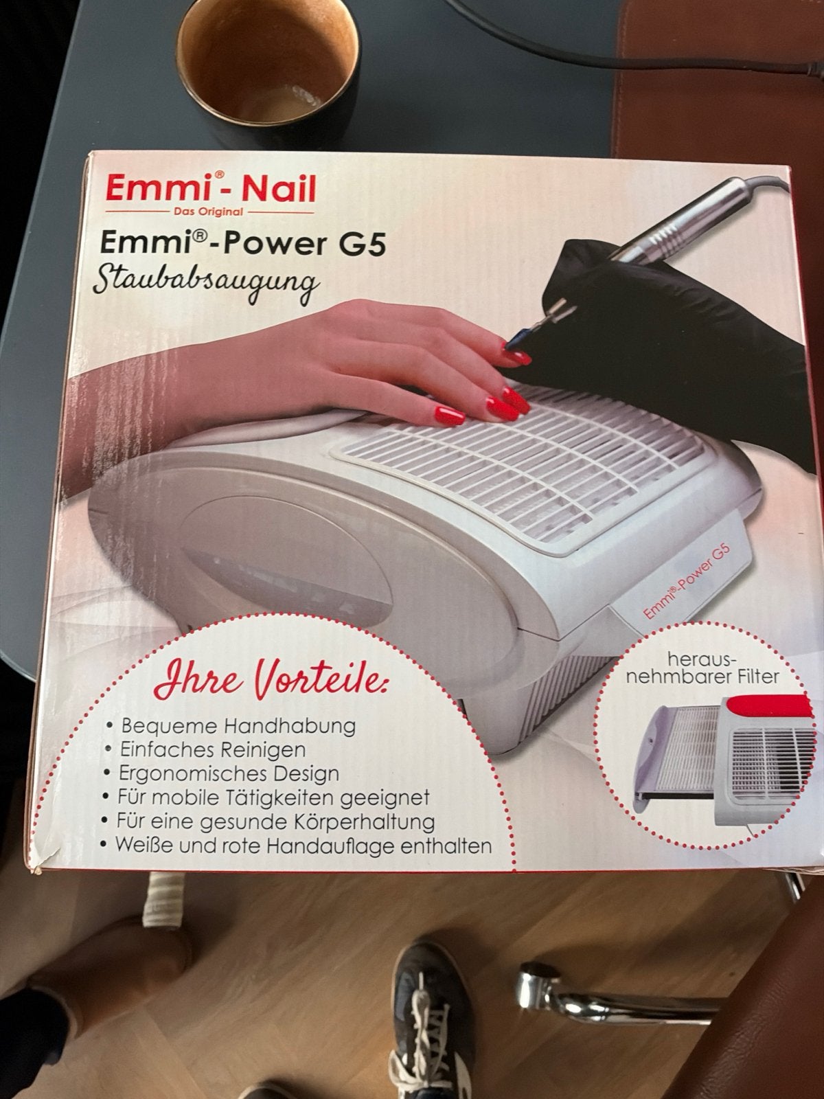 Emmi-Nail Emmi-Power G5 Stofafzuiging voor nagels, Ophalen of Verzenden, Zo goed als nieuw, Gehele gezicht, Overige typen