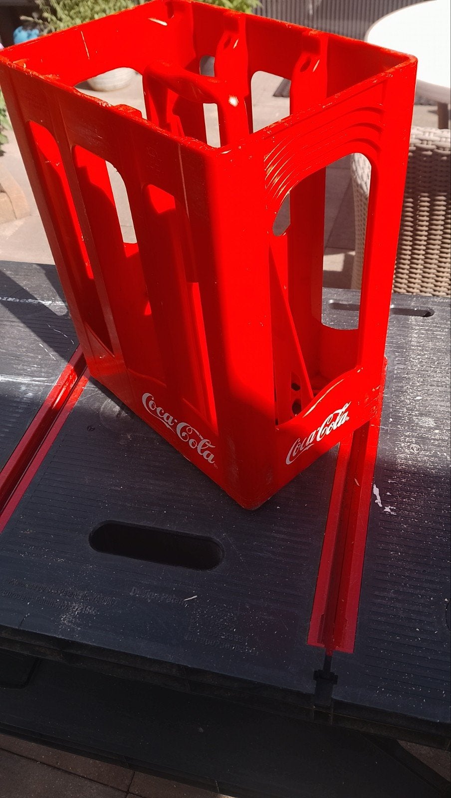 Vintage Coca-Cola flessenkrat - Rood plastic, Ophalen