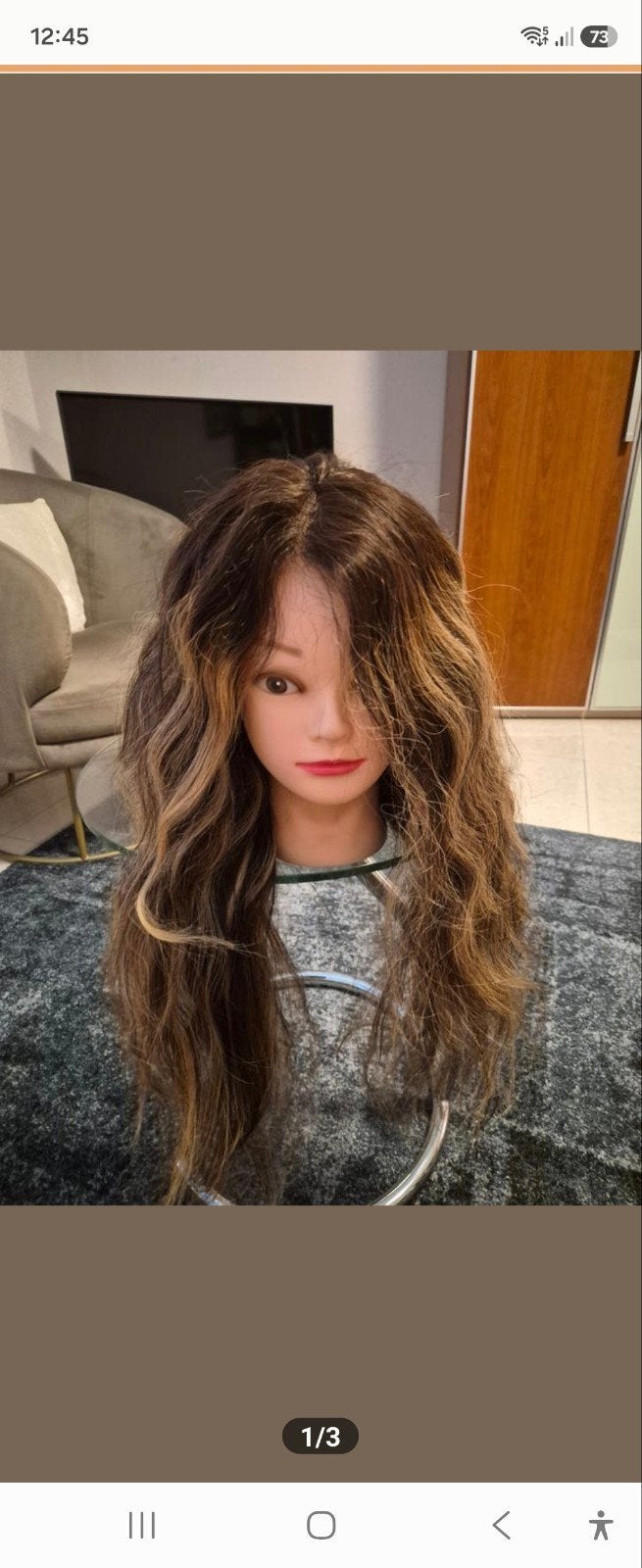 Lace wig haarwerk pruik echt haar, Verzenden, Nieuw, Pruik of Haarverlenging
