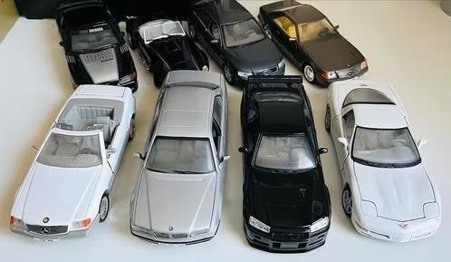 7 verschillende model auto’s schaal 1:24, Hobby en Vrije tijd, Modelauto's | 1:24, Ophalen of Verzenden, Zo goed als nieuw, Auto