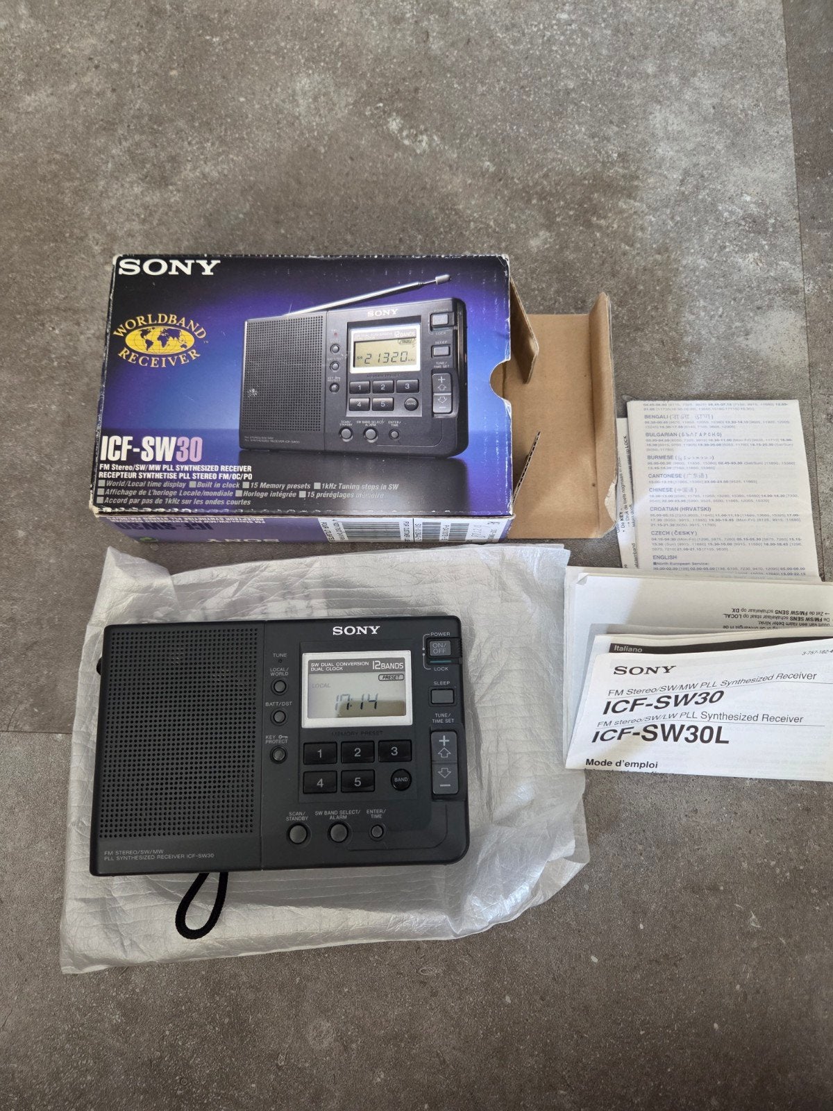 Sony Wereldontvanger ICF-SW30 - Goed werkend, Ophalen of Verzenden, Gebruikt, Wereldontvanger