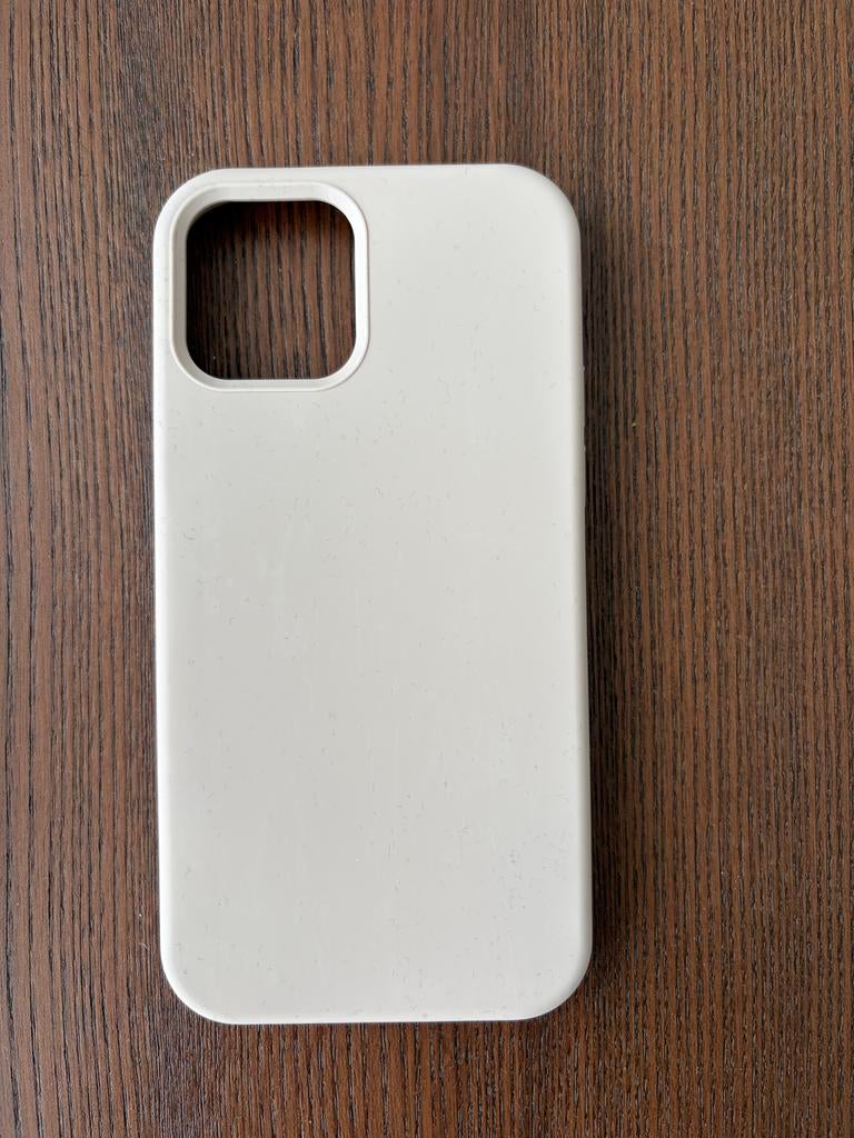 Telefoonhoesje iphone 12 siliconen pastelroze, Ophalen of Verzenden, Zo goed als nieuw, IPhone 12, Frontje of Cover