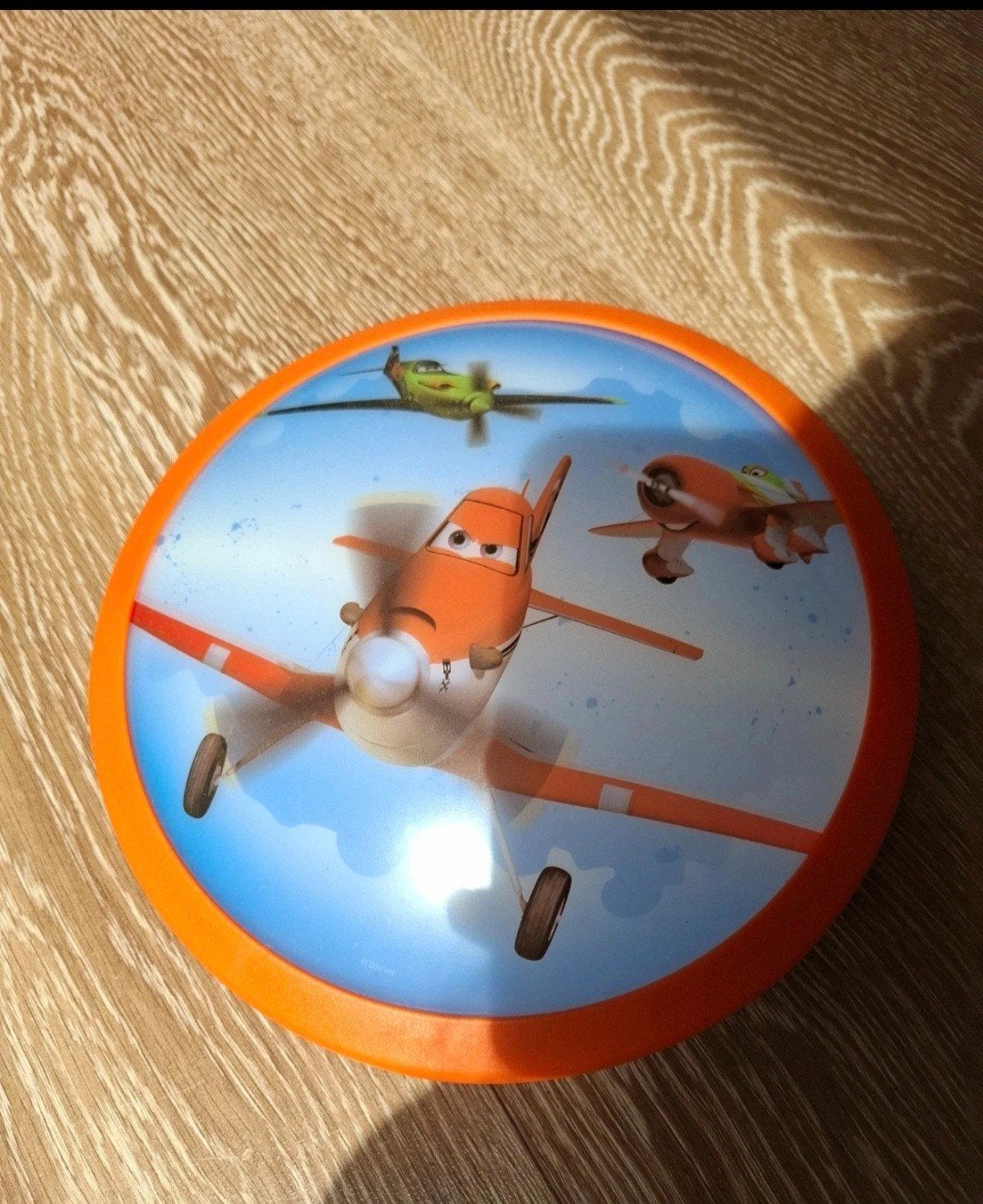 Philips Planes Plafondlamp - Oranje kinderkamer lamp, Kunststof, Ophalen of Verzenden, Zo goed als nieuw, Plafondlamp