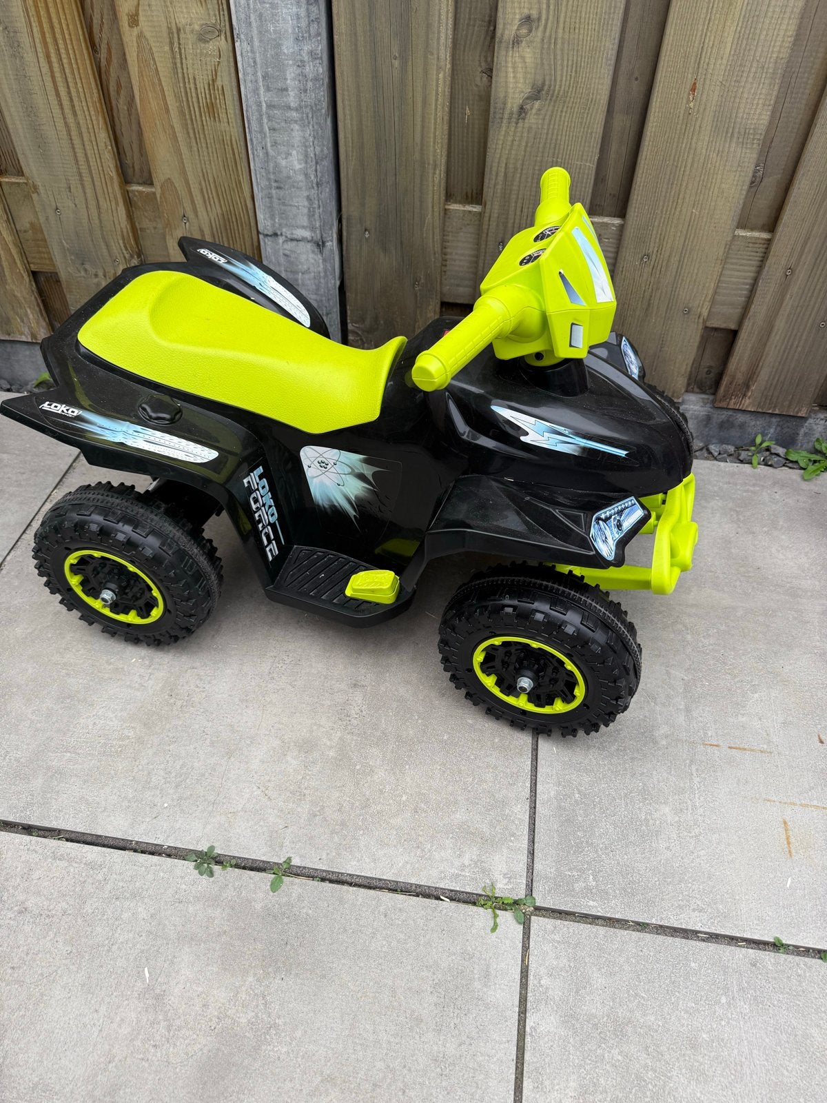 Elektrische kinderquad - Zwart/Neon Geel, Gebruikt