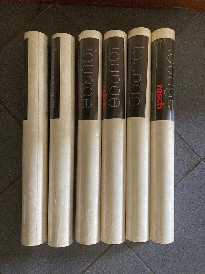 6 rollen Rasch behang, Ornamentaal, Rasch, Beige, Ophalen of Verzenden