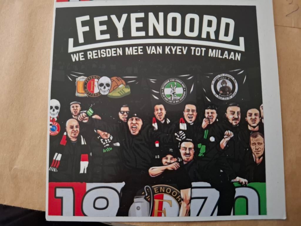 Sticker Feyenoord we reisden mee, Ophalen of Verzenden, Nieuw, Sport