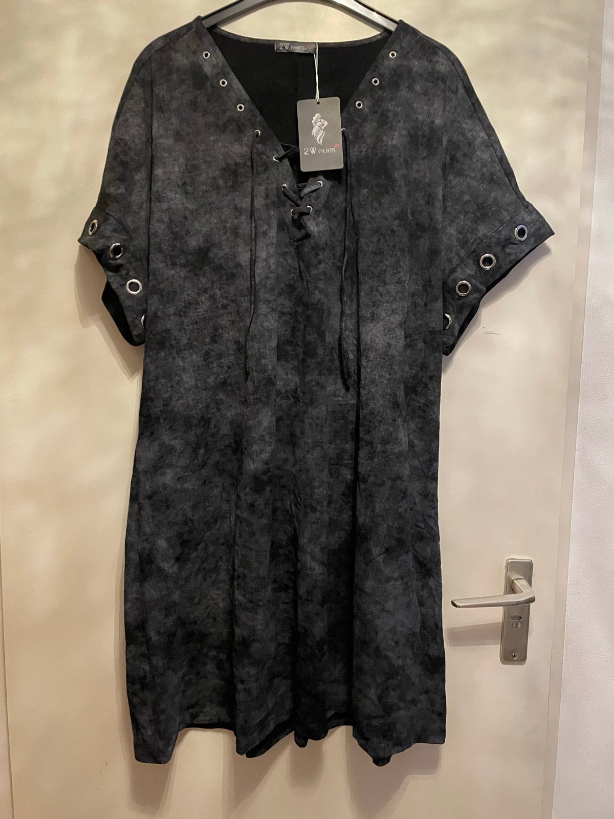 2W Paris Jurk Maat 50/52 - Nieuw met kaartjes, Ophalen of Verzenden, Nieuw, Zwart, Jurk