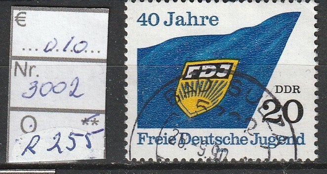 DDR FDJ Michel 3002 Nr.R255g, Verzenden, DDR, Gestempeld