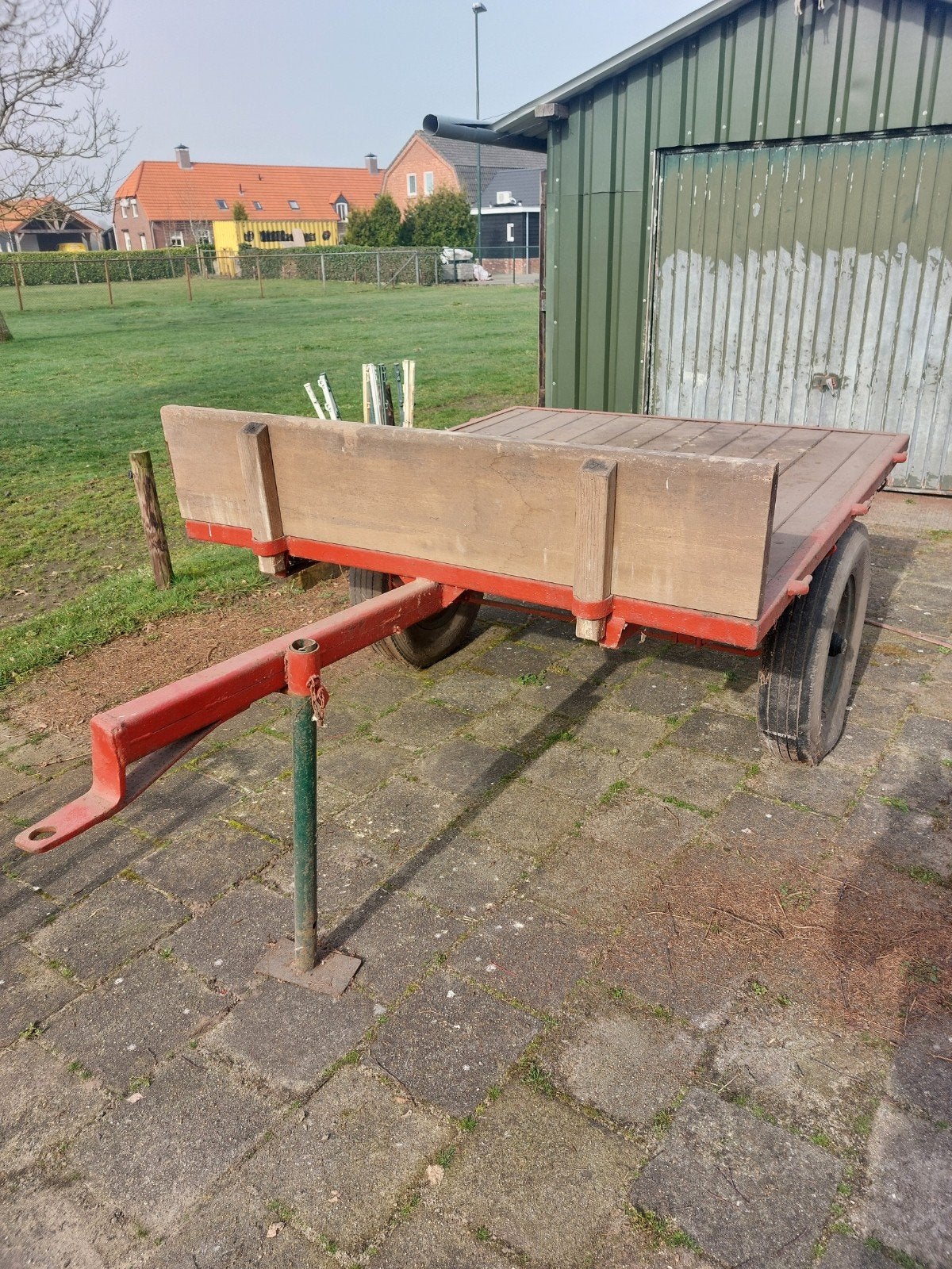 Robuuste platte wagen, Ophalen