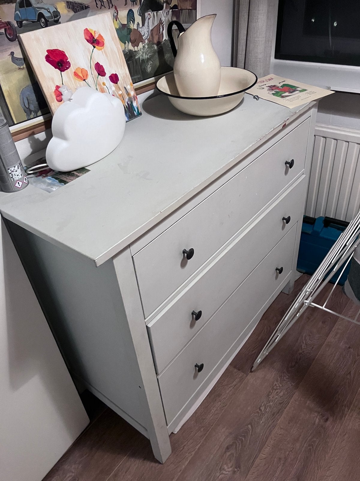 Ikea Hemnes ladenkast opknapper, Ophalen, Gebruikt, 50 tot 100 cm, 3 of 4 laden