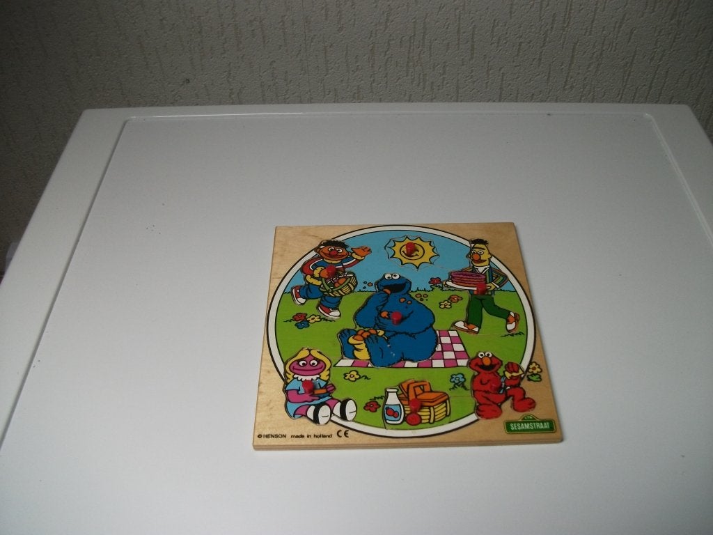 Puzzel Sesamstraat 7 delig, Ophalen of Verzenden, Gebruikt