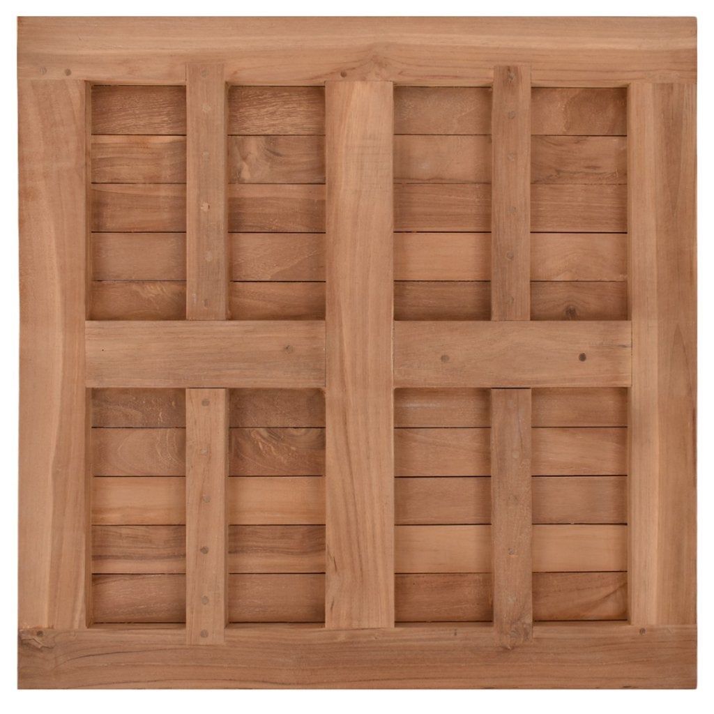 Teakhouten terras tafelblad vierkant 70 x 70 cm, Ophalen of Verzenden, Nieuw