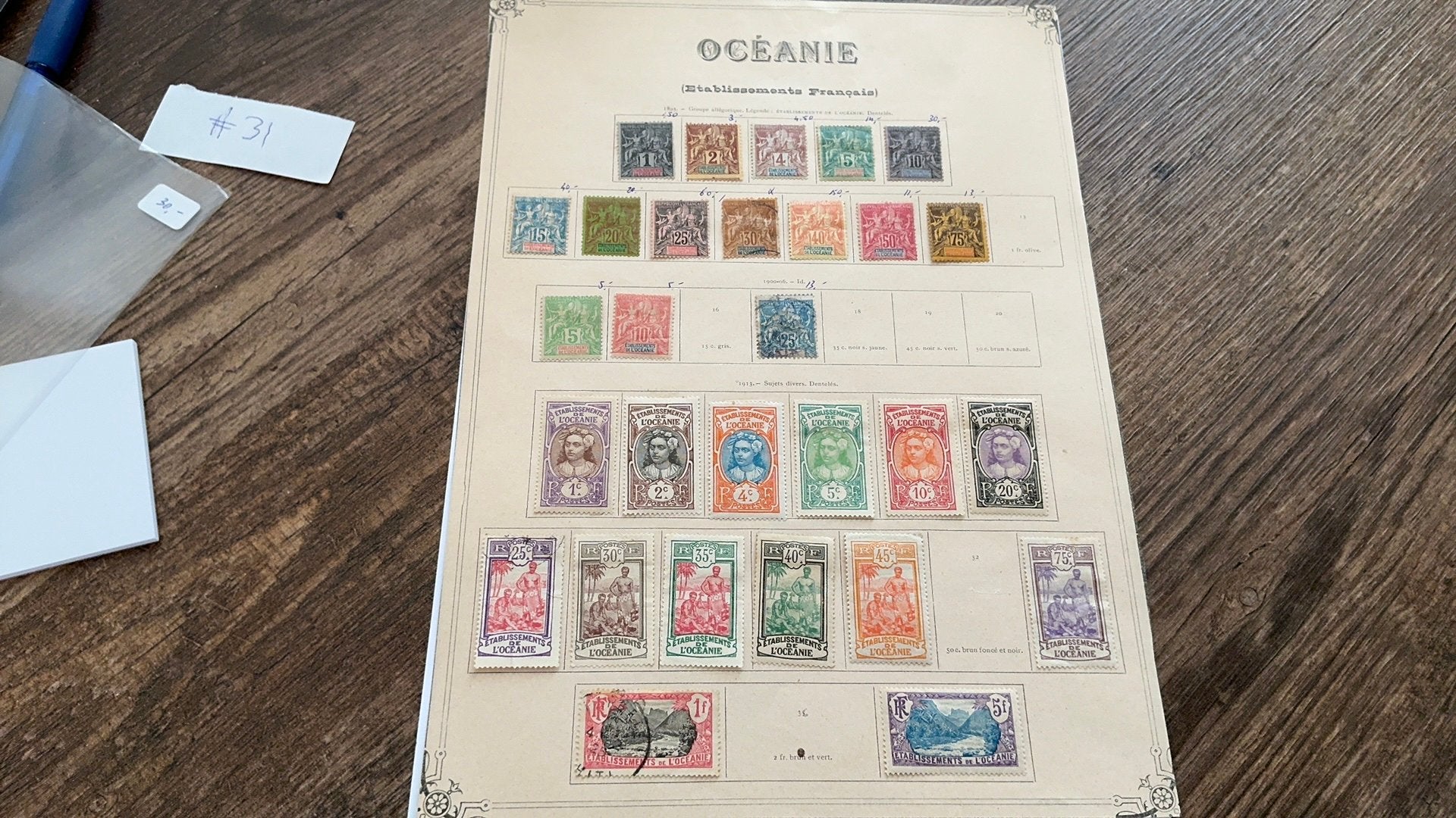 #31 Mooie set Frans Oceanie, Postzegels en Munten, Postzegels | Europa | Frankrijk, Ophalen of Verzenden