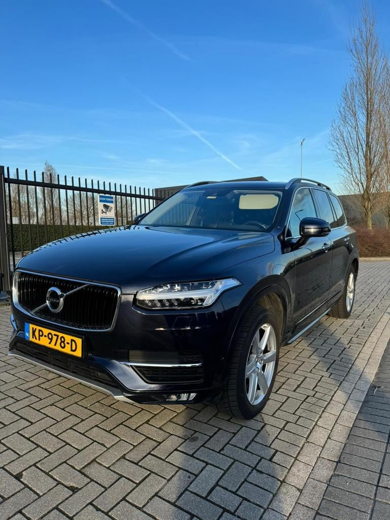 Mooie Volvo XC90 2.0 D5 AWD 7-persoons pano 2016 2e eigenaar, Zwart, Blauw, Leder, Diesel
