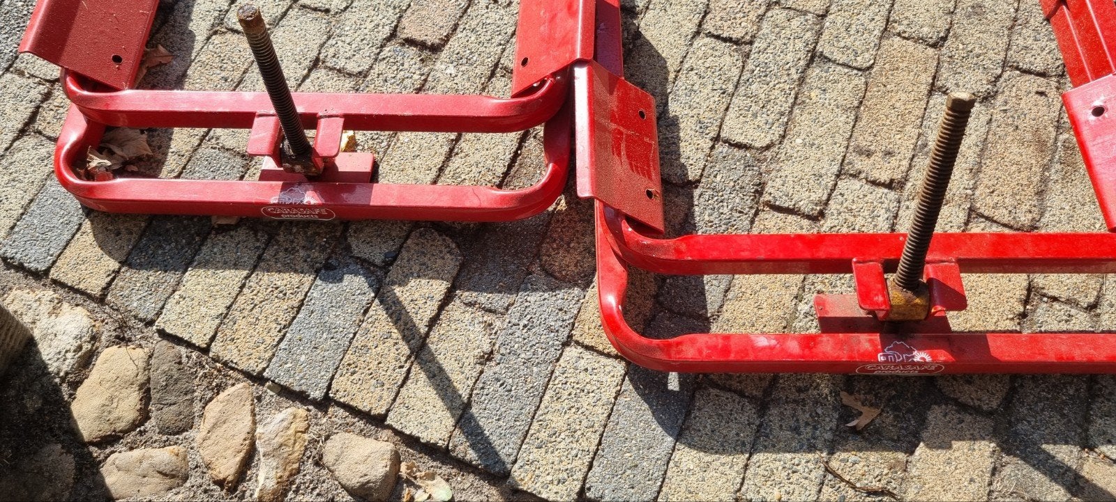 Caravan krikken / steunen - set van 2 16 inch, Ophalen, Gebruikt