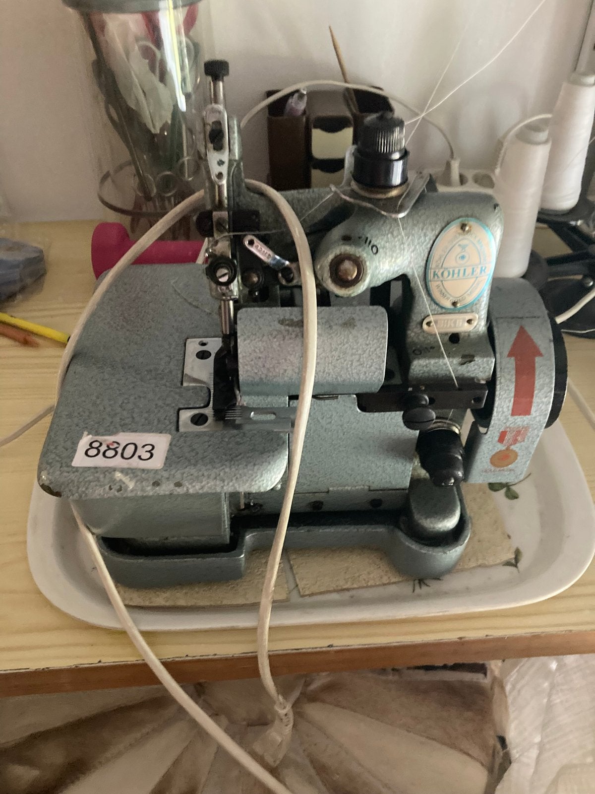 Köhler overlockmachine type 81 K 6, Hobby en Vrije tijd, Naaimachines en Toebehoren, Ophalen, Zo goed als nieuw, Lockmachine, Overige merken