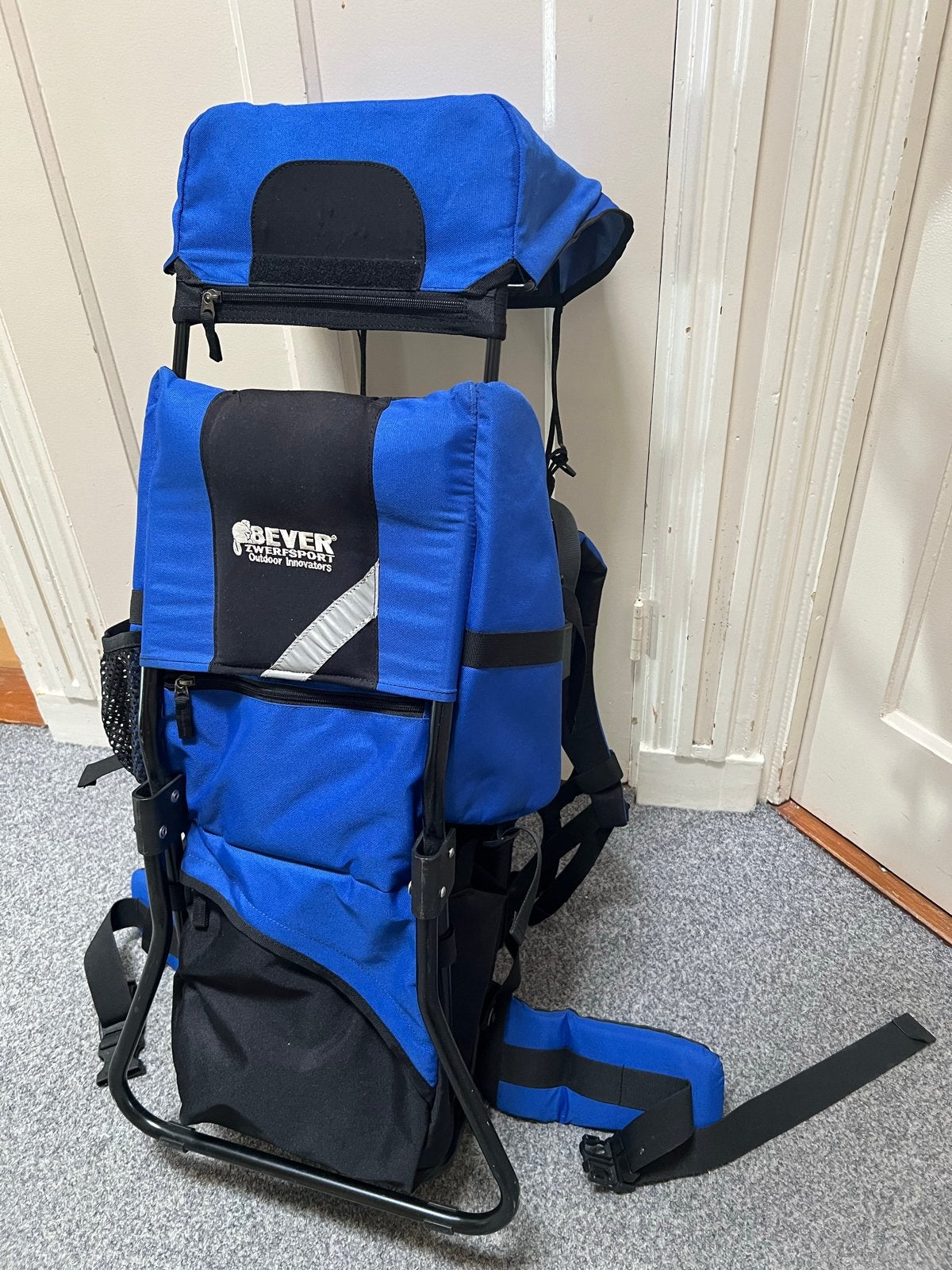 Deuter Kid Comfort Rugdrager - Blauw, Kinderen en Baby's, Babydragers en Draagdoeken, Gebruikt, Rug, Draagzak, Ophalen