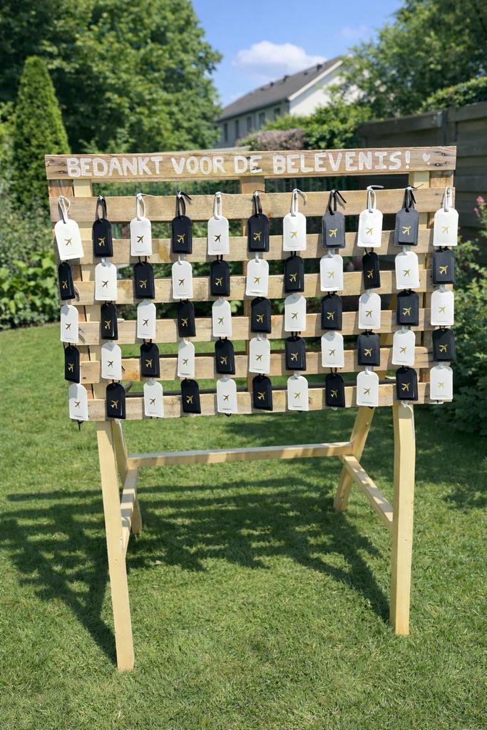 Houten trouwdecoratie / bedankjes-standaard 180 cm hoog, Ophalen, Zo goed als nieuw, Accessoires