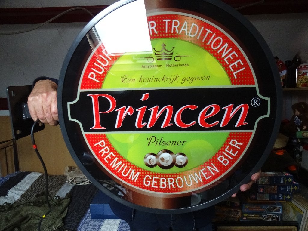 Princen Pilsener bier reclame, Ophalen of Verzenden, Reclamebord
