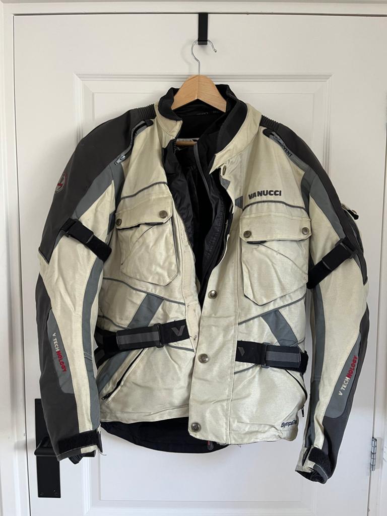 Vanucci Ventus motorjas Sympatex – Maat 38 (H 44/46 / D M), Ophalen of Verzenden, Tweedehands, Dames, Jas | textiel