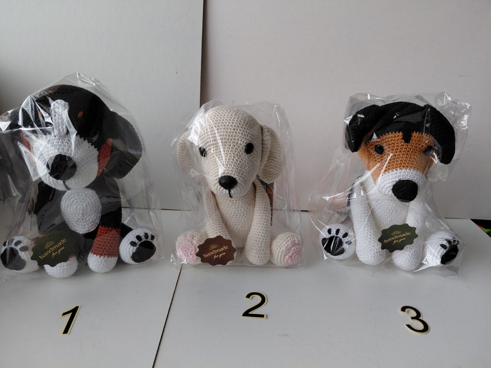 Gehaakte knuffel Hond 19cm, Ophalen of Verzenden, Nieuw, Haken, Overige typen