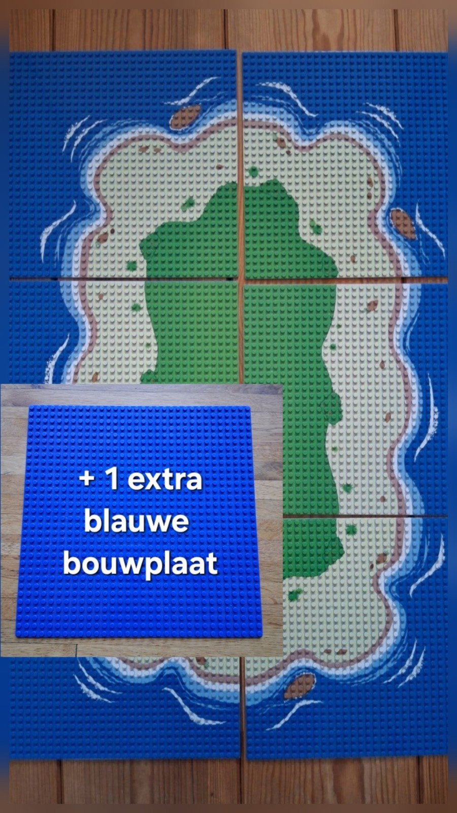 7 bouwplaten passend met lego maak je eigen eiland, Ophalen of Verzenden, Zo goed als nieuw, Overige onderwerpen