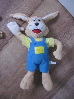 Koos Konijn Roomput lichtbruin pluche konijn ( Paashaas), Ophalen of Verzenden, Zo goed als nieuw, Konijn