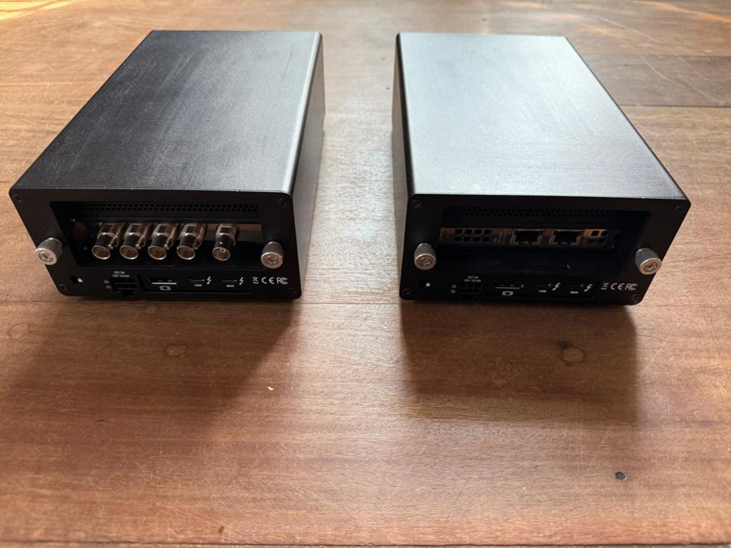 2x OWC Mercury Helios 3S met Blackmagic en 10GBE, Computers en Software, Dockingstations, Zo goed als nieuw, Docking station, Laptop