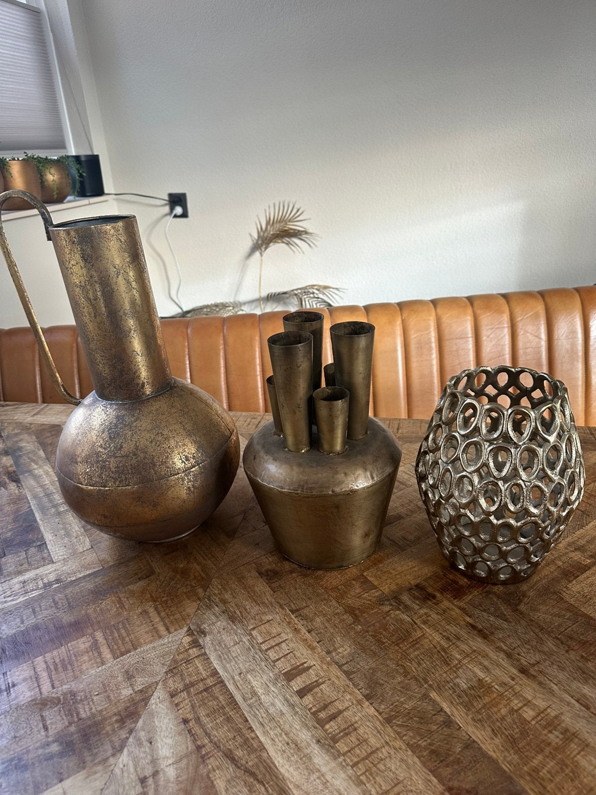 Vazen goud, Ophalen, Overige kleuren, Minder dan 50 cm, Glas
