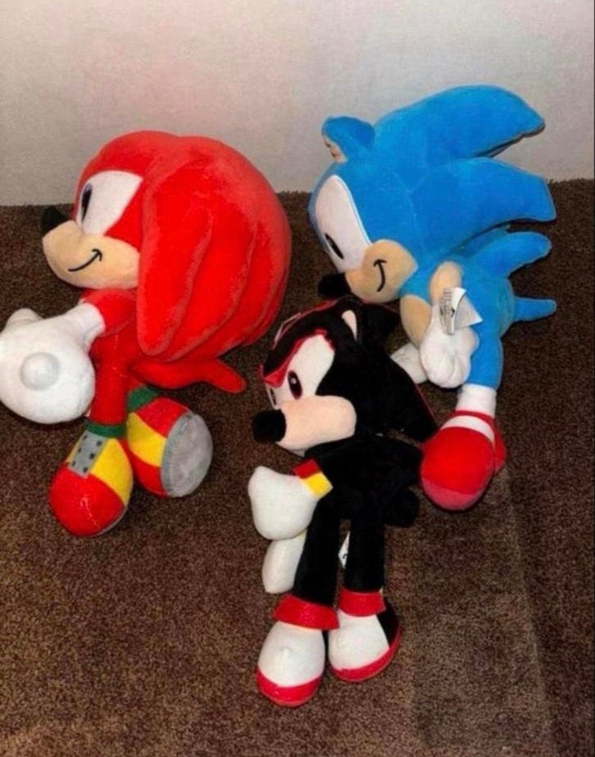 Sonic, Shadow & Knuckles Knuffel Set - Hedgehog Collectie, Overige karakters, Overige typen, Nieuw, Ophalen of Verzenden