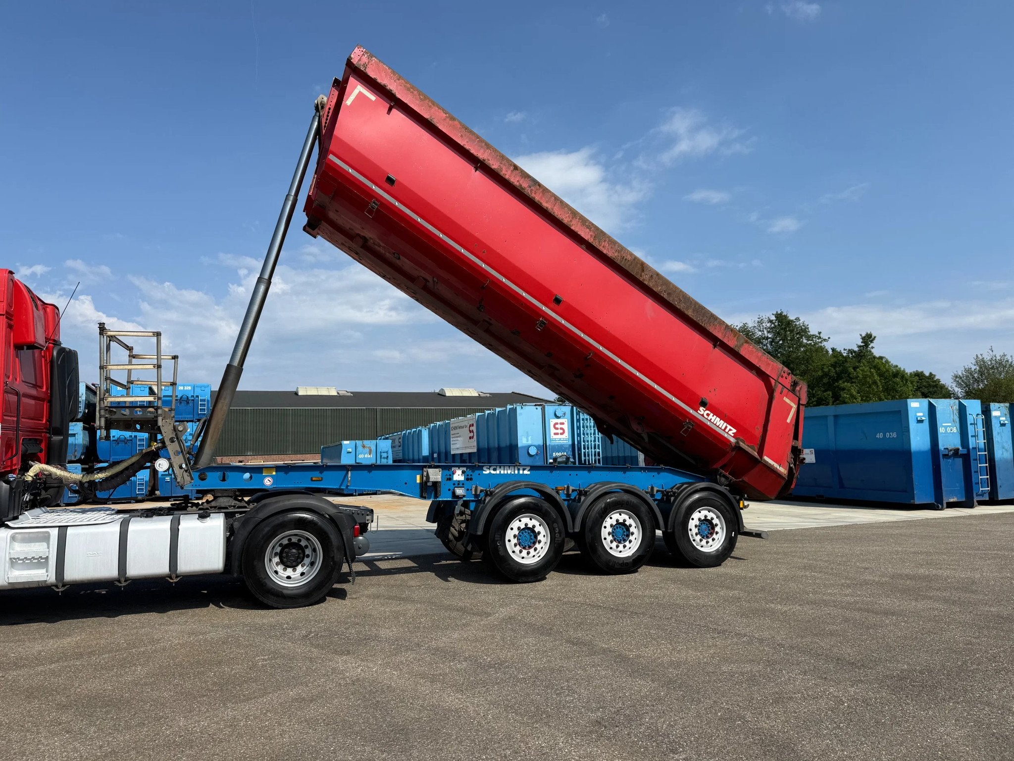 Schmitz Cargobull SGF*S3 27m3 Steel kipper (bj 2016), Auto's, Vrachtwagens, Overige brandstoffen, Origineel Nederlands, Bedrijf