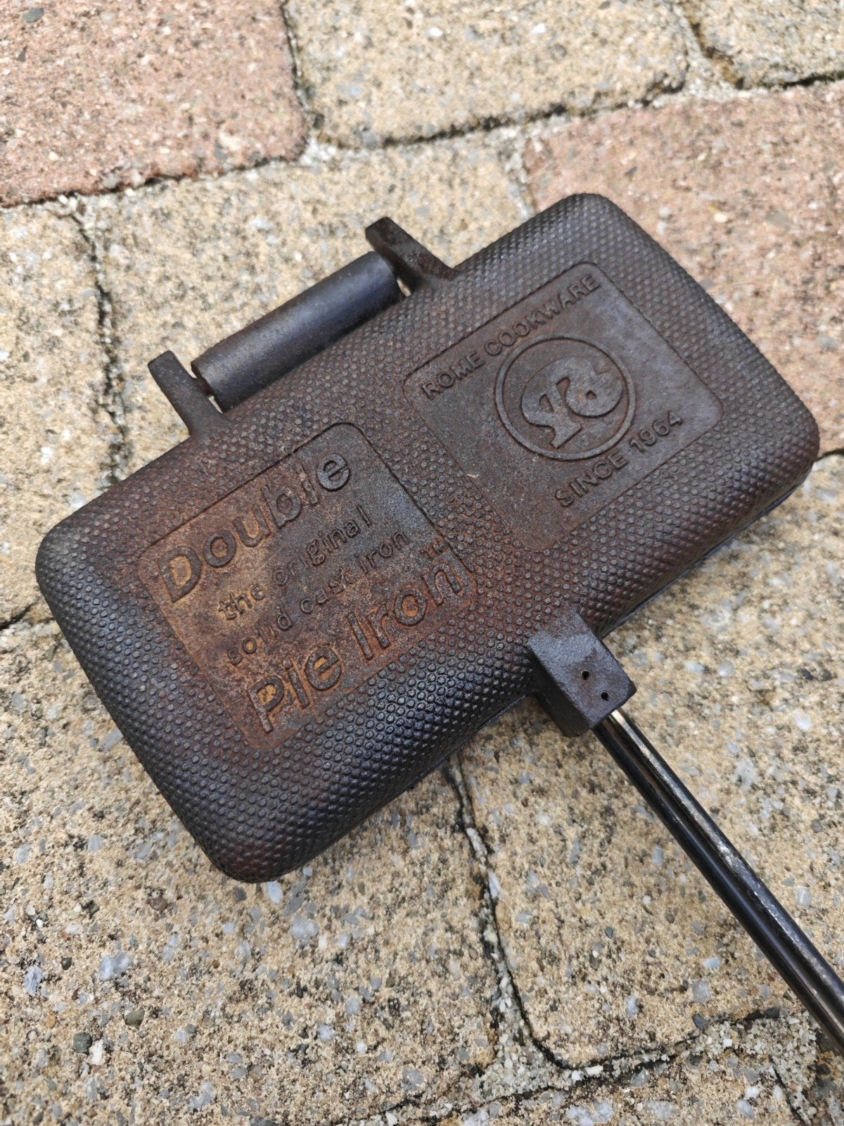 Tosti ijzer Rome Cookware Double Gietijzer, Ophalen of Verzenden, Zwart, Metaal, Overige merken