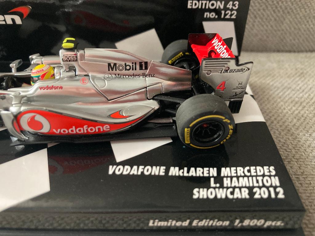 ✅ Lewis Hamilton 1:43 Showcar 2012 Mclaren Mercedes MP4-27, Ophalen of Verzenden, Nieuw, Formule 1