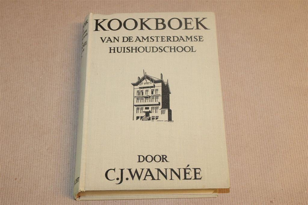Vintage Kookboek Wannee 1951 — Amsterdamse Huishoudschool, Ophalen of Verzenden, Gelezen, Nederland en België