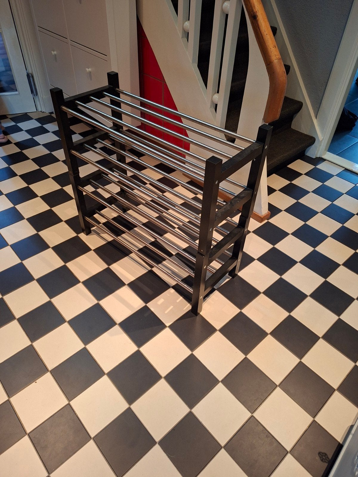 Schoenenrek - Zwart/Metaal, Ophalen, Gebruikt