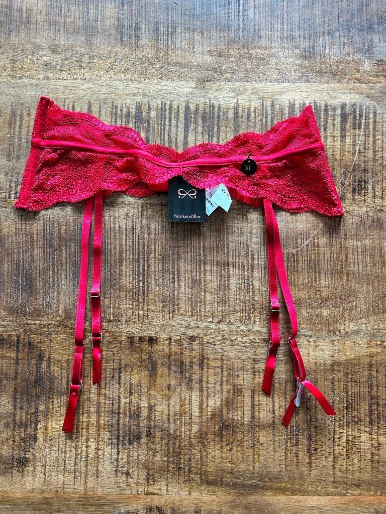 Hunkemöller Isabelle Jarretels XL, Hunkemöller, Ophalen of Verzenden, Rood, Overige typen