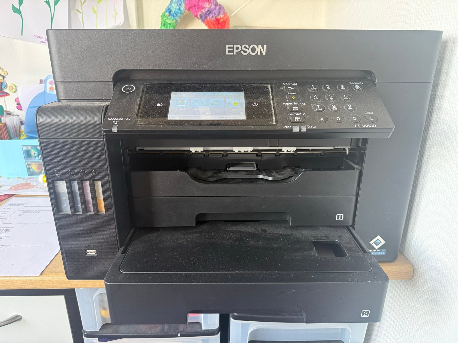 Epson ET-16600 All-in-One Printer, Computers en Software, Printers, Ophalen, Gebruikt, Faxen, Inkjetprinter