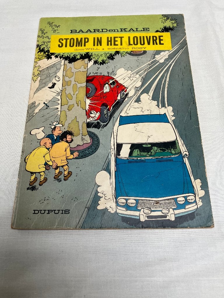 Baard en Kale Stomp in Het Louvre SC 1e druk 1966, Boeken, Stripboeken, Gelezen, Eén stripboek, Ophalen of Verzenden, Will en Rosy