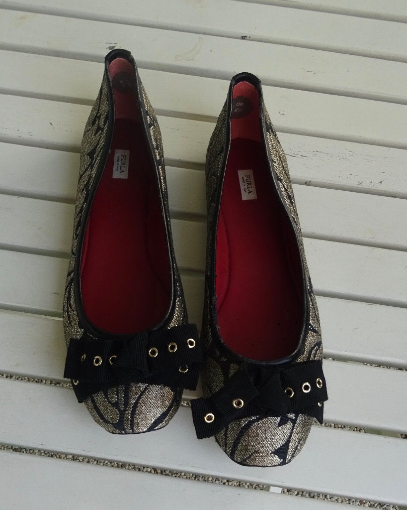 Furla Ballarinas, Ophalen of Verzenden, Zo goed als nieuw, Zwart, Ballerina's