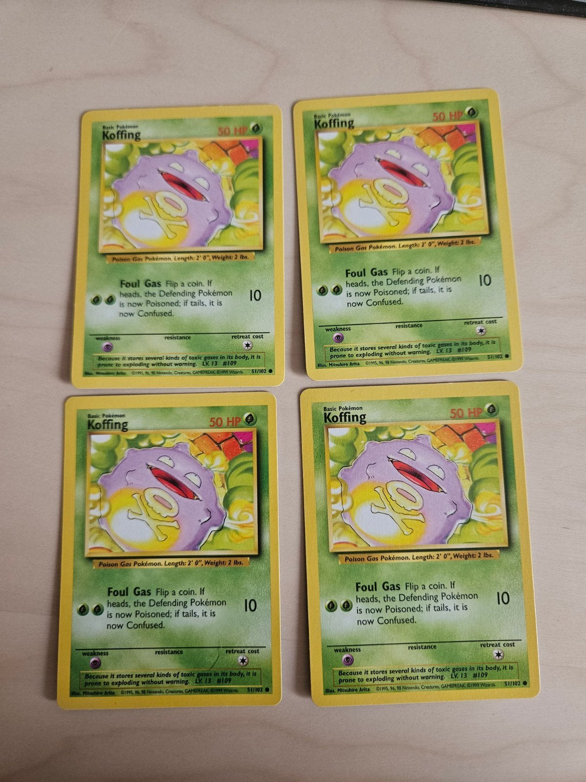 Koffing Base set 51/102 EN, Ophalen of Verzenden, Gebruikt