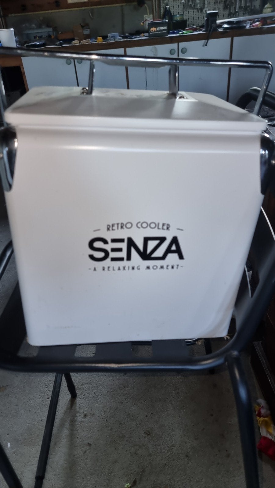 Senza Retro Koelbox - Wit, Caravans en Kamperen, Koelboxen, Ophalen of Verzenden, Nieuw, Koelbox, Koelelement