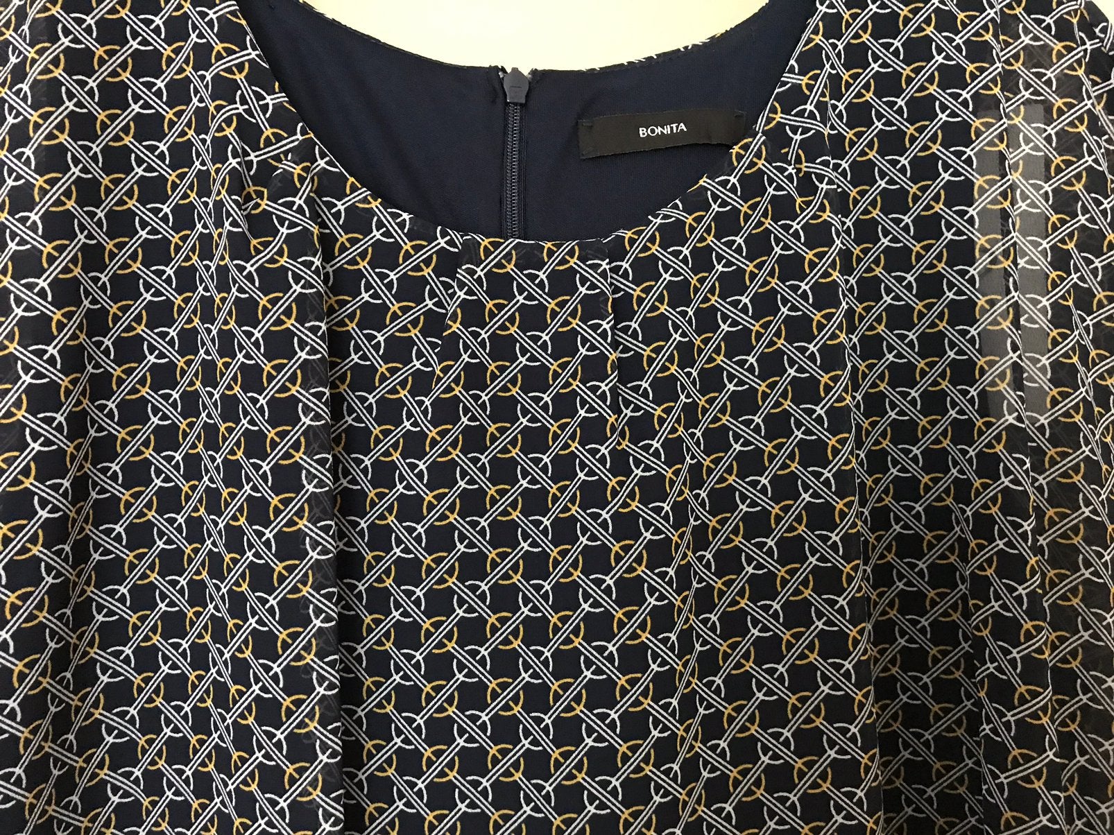 Nette JURK - japon ..BONITA.. kleed mooi af ..maat 42, Kleding | Dames, Jurken, Ophalen, Blauw, Maat 42/44 (L), Zo goed als nieuw