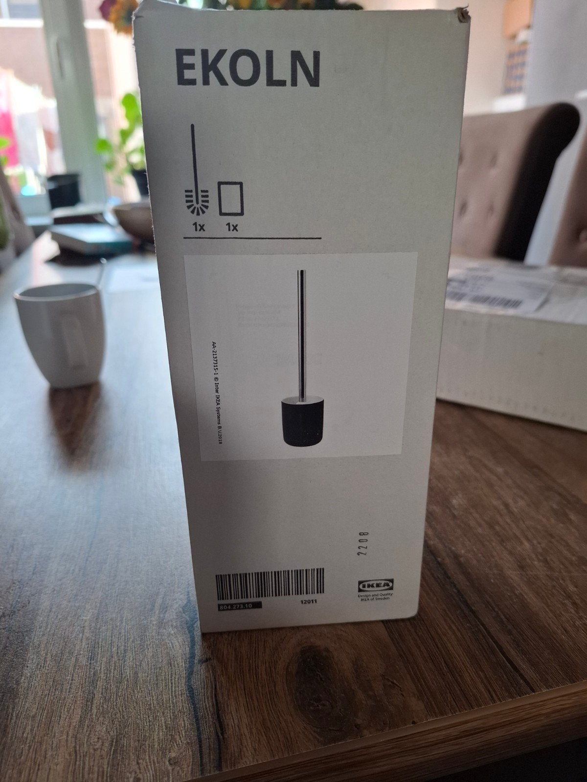 IKEA EKOLN WC-borstel met houder - Zwart, Zwart, Nieuw, Ophalen of Verzenden, Toilet-accessoire