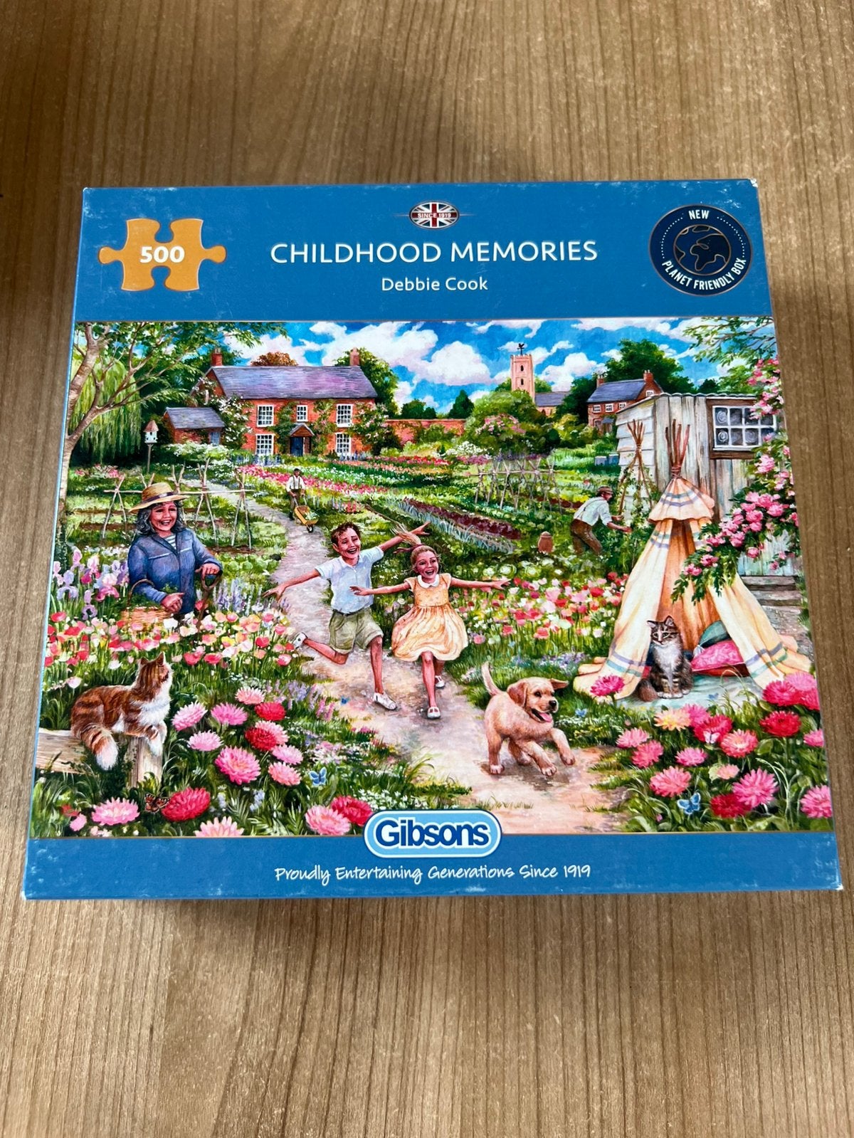 Gibsons puzzel 500 stukjes Childhood Memories, Ophalen of Verzenden, 500 t/m 1500 stukjes, Zo goed als nieuw